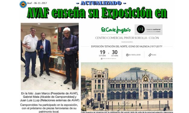 AVAF ENSEÑA SU EXPO EN EL CORTE INGLES