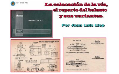 lA COLOCACION DE LA VIDA Y EL REPARTO DEL BALASTO